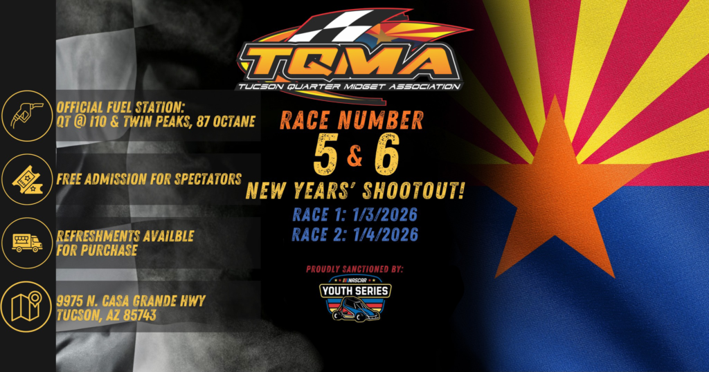 TQMA's logo on the top center of the image. Event Title: New Year's Shooutout! 